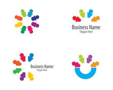 Evlat edinme ve toplumsal bakım logosu vektör resmetme tasarımı