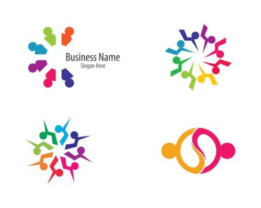 Evlat edinme ve toplumsal bakım logosu vektör resmetme tasarımı