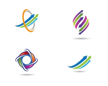 Ok logo şablonu vektör resimleme tasarımı