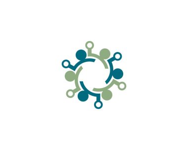 Evlat edinme ve toplumsal bakım logosu vektör resmetme tasarımı