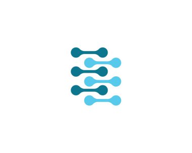 Molekül logo şablonu vektör resimleme tasarımı