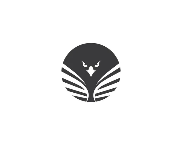 Ícone Vetor Modelo Logotipo Águia — Vetor de Stock