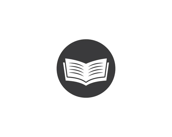 Kitap Logo Illüstrasyon Tasarımı — Stok Vektör