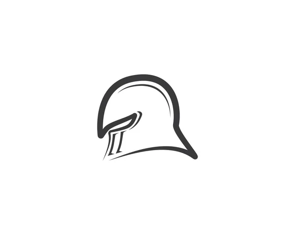 Значок Вектора Логотипа Спартанского Шлема — стоковый вектор