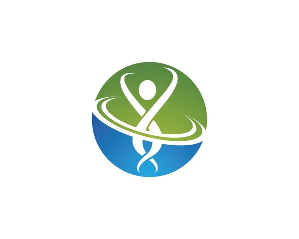 Дизайн Векторной Иконки Логотипа Здорового Образа Жизни — стоковый вектор