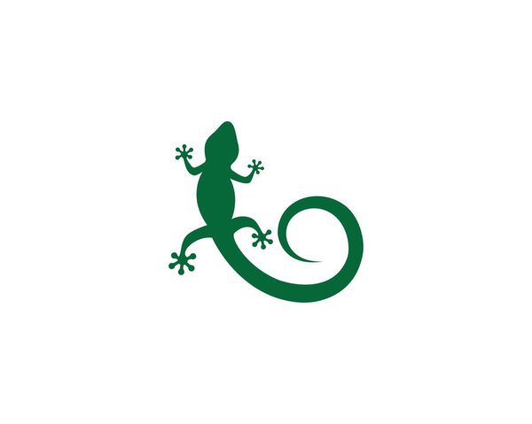 Lizard logo template vector  icon illustration design