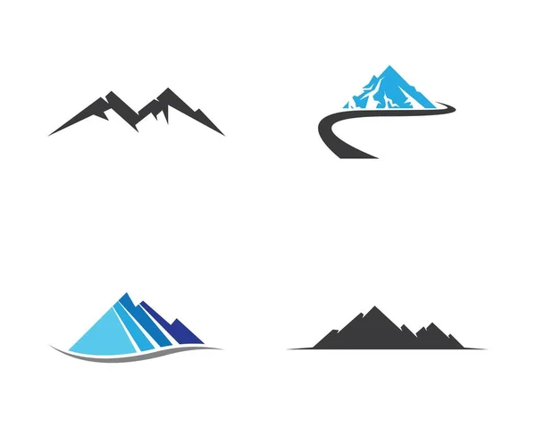 Modèle Logo Montagne Vectoriel Icône Illustration Design — Image vectorielle