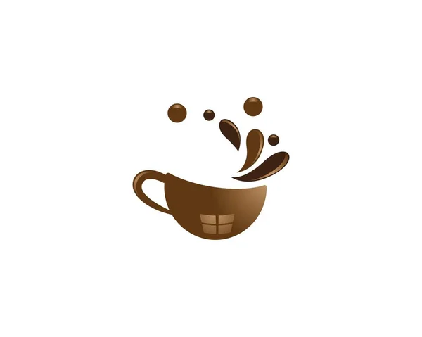 Coffee Cup Logo Template Vector Icon Design — Stock Vector