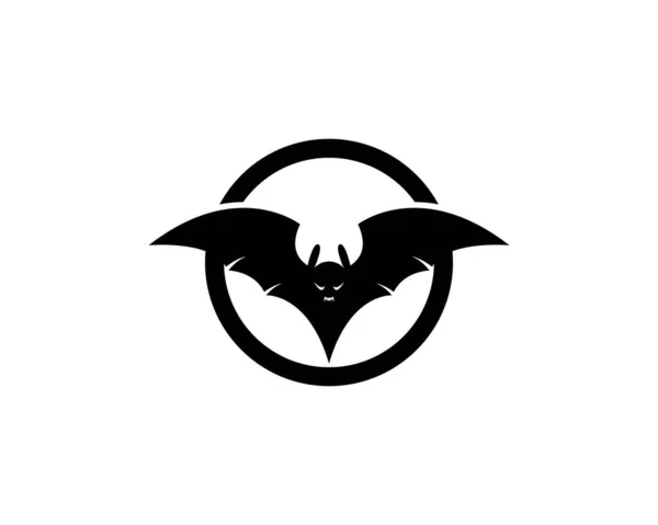 Bat Logo Modello Vettoriale Icona Illustrazione Design — Vettoriale Stock