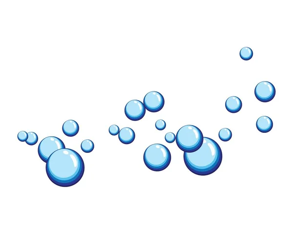 Иллюстрация Вектора Воды Пузырьках — стоковый вектор