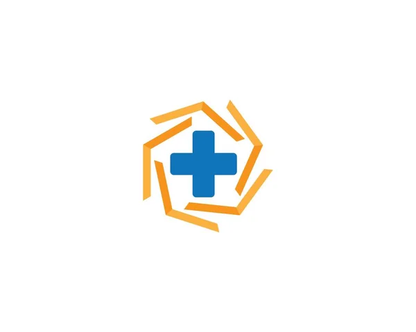 Medical Logo Template Vector Icon Illustration Design — Stock Vector
