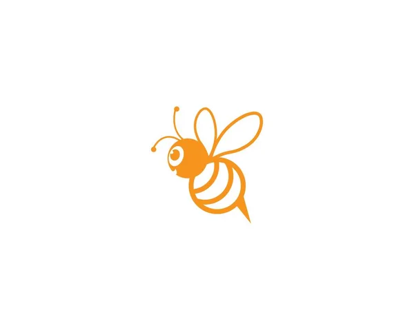 Bee Λογότυπο Εικονογράφηση Διάνυσμα — Διανυσματικό Αρχείο