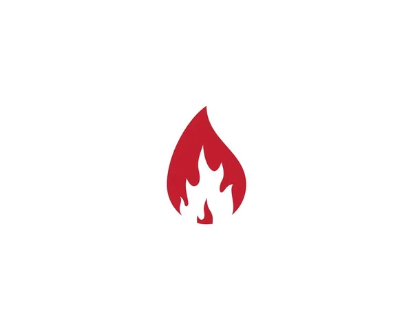 Fuego Llama Logotipo Plantilla Vector Icono Ilustración Diseño — Vector de stock