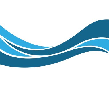 Su dalgası vektör illüstrasyonu