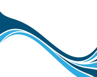 Su dalgası vektör illüstrasyonu