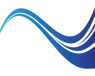 Su dalgası vektör illüstrasyonu