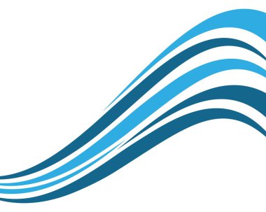 Su dalgası vektör illüstrasyonu