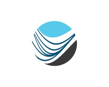 Su dalgası vektör illüstrasyonu