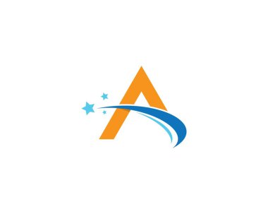 Bir harf logo vektör illüstrasyon tasarımı