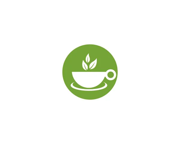 Taza Logotipo Plantilla Vector Icono Ilustración Diseño — Vector de stock