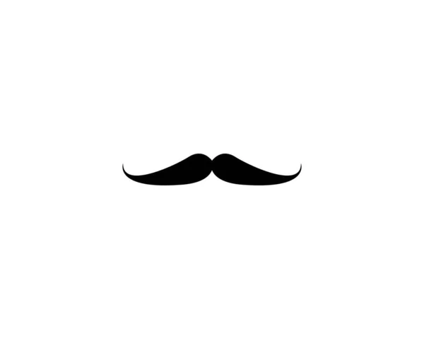 Mustache Logo Icon Illustration — Stock Vector
