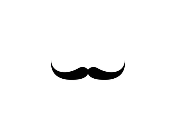 Mustache Logo Icon Illustration — Stock Vector