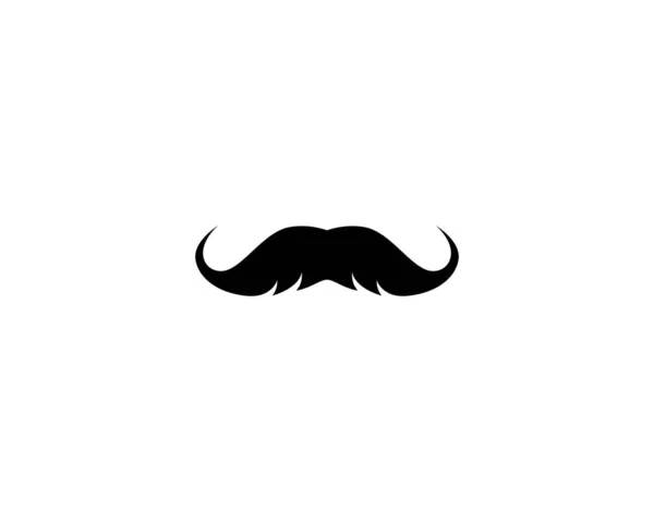 Mustache Logotyp Ikon Illustration — Stock vektor