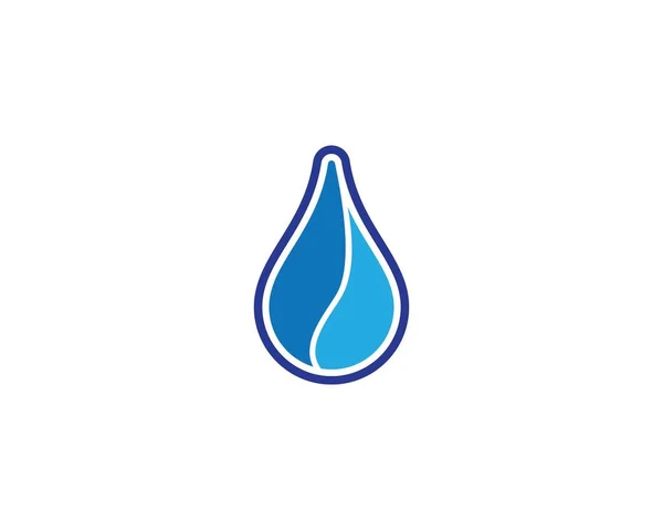 Plantilla Logotipo Gota Agua Icono Vectores Diseño Ilustración — Archivo Imágenes Vectoriales
