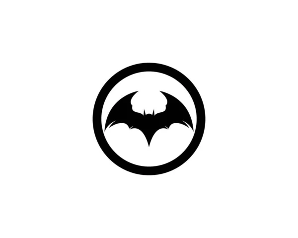 Bat Logo Template Vector Icon Illustration Design — Stock Vector