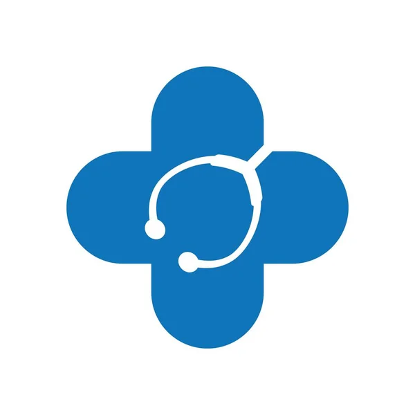 Logo Lékařské Péče Obrázky Ilustrační Design — Stockový vektor