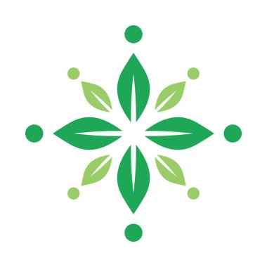 Ekoloji logosu resim çizimi tasarımı