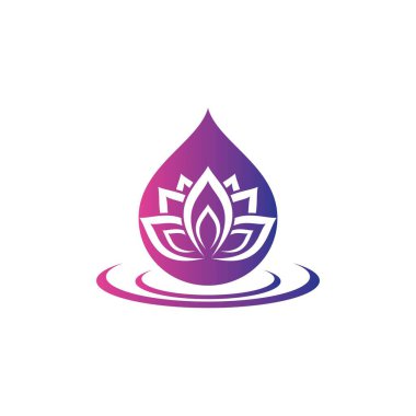 Güzellik lotusu logo resim çizimi tasarımı