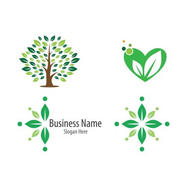 Ekoloji logosu resim çizimi tasarımı