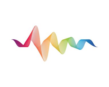 Dalga çizgi vektör resimleme tasarımı