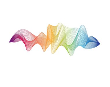 Dalga çizgi vektör resimleme tasarımı