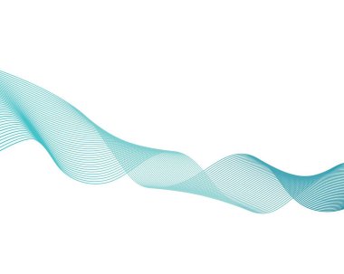 Dalga çizgi vektör resimleme tasarımı