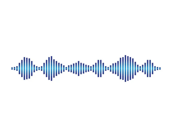 Sound Wave Logo Template Vector Icon Illustration — Stock Vector