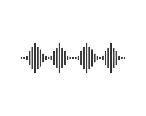 Obrázek Ikony Vektoru Loga Zvukové Vlny — Stockový vektor