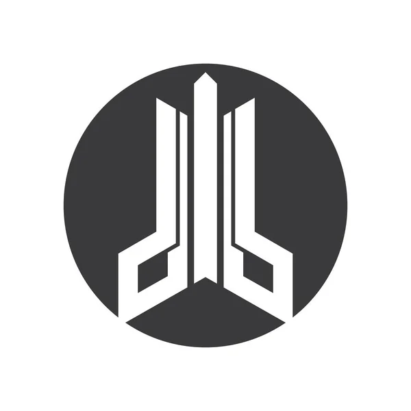Emlak Logosu Resim Tasarımı — Stok Vektör