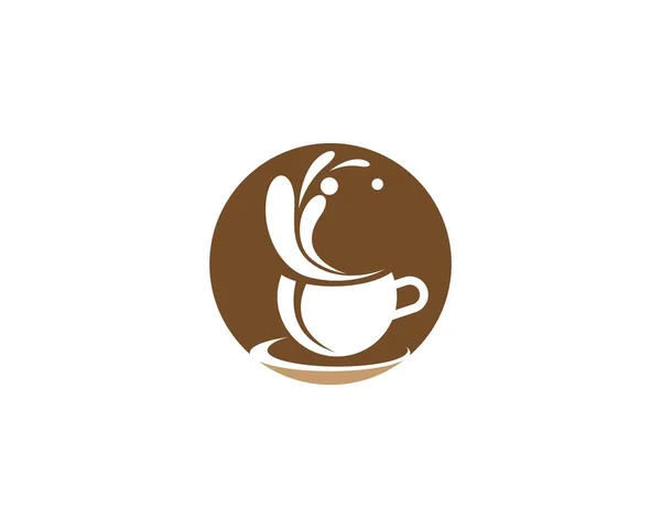 Kaffeetasse Logo Template Vektor Icon Design — Stockvektor