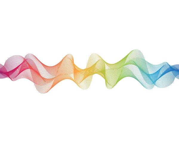 Wave Linje Vektor Ikon Illustration Design — Stock vektor