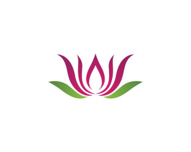 Güzellik çiçekleri logo şablon vektör simgesi