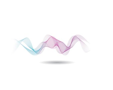 Dalga çizgi vektör resimleme tasarımı