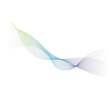 Dalga çizgi vektör resimleme tasarımı