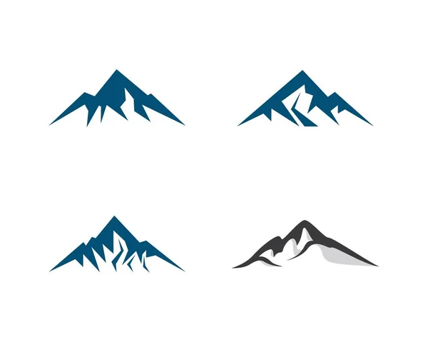 Montaña Logo Plantilla Vector Icono Ilustración Diseño — Vector de stock