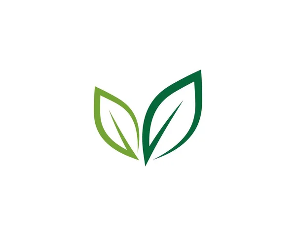 Logotipos Ecología Hoja Verde Naturaleza Elemento Vector Icono — Archivo Imágenes Vectoriales