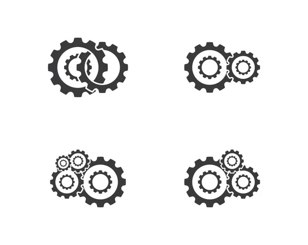 Gear Logo Vorlage Vektor Symbol Illustration Design — Stockvektor
