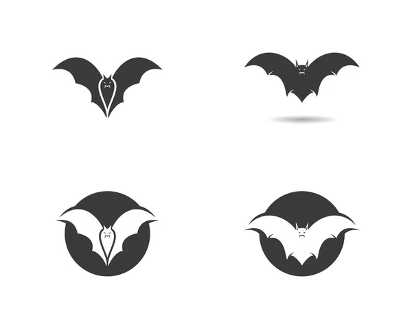 Дизайн Векторной Иконки Логотипа Летучей Мыши — стоковый вектор