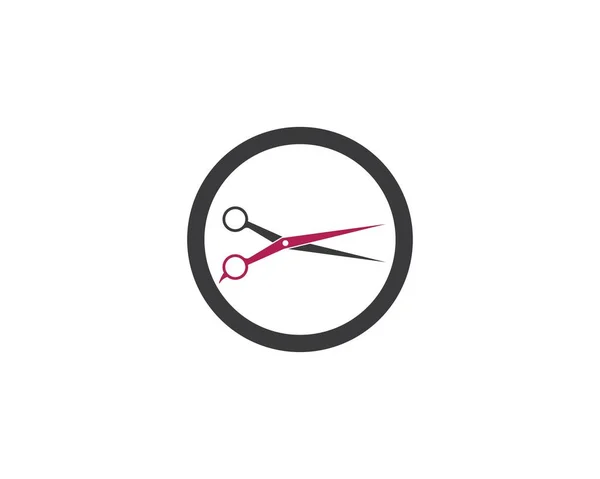 Дизайн Векторной Иконки Логотипом Ножниц — стоковый вектор