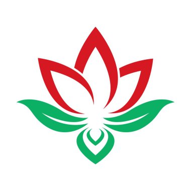 Güzellik lotusu logo resim çizimi tasarımı